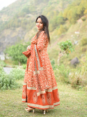 3 Piece Cotton Frock Suit